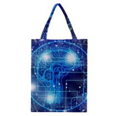 Artificial Intelligence Brain Think Art Classic Tote Bag by Jancukart