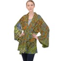 Art 3d Windows Modeling Dimension Long Sleeve Velvet Kimono  View1