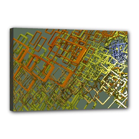 Art 3d Windows Modeling Dimension Canvas 18  X 12  (stretched)