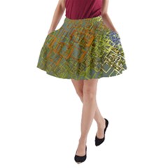 Art 3d Windows Modeling Dimension A-line Pocket Skirt