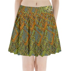 Art 3d Windows Modeling Dimension Pleated Mini Skirt