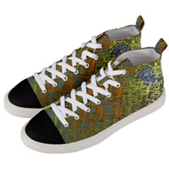 Art 3d Windows Modeling Dimension Men s Mid-top Canvas Sneakers