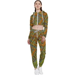 Art 3d Windows Modeling Dimension Cropped Zip Up Lounge Set