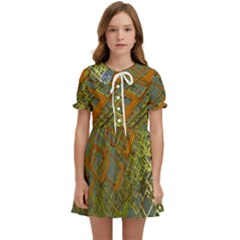 Art 3d Windows Modeling Dimension Kids  Sweet Collar Dress