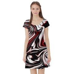 Modern Art Design Fantasy Surreal Short Sleeve Skater Dress