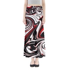 Modern Art Design Fantasy Surreal Full Length Maxi Skirt