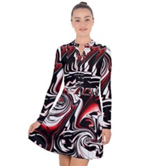 Modern Art Design Fantasy Surreal Long Sleeve Panel Dress