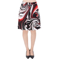 Modern Art Design Fantasy Surreal Velvet High Waist Skirt