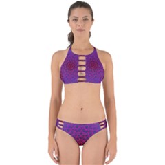 Geometric Pattern-line Art Perfectly Cut Out Bikini Set by Ravend