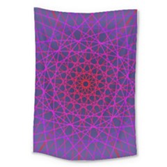 Geometric Pattern-line Art Large Tapestry
