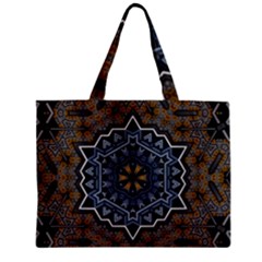 Rosette Mandala Ornament Wallpaper Zipper Mini Tote Bag