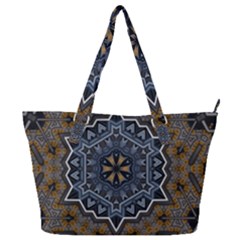 Rosette Mandala Ornament Wallpaper Full Print Shoulder Bag