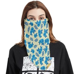 Rose Floral Seamless Pattern Face Covering Bandana (triangle)