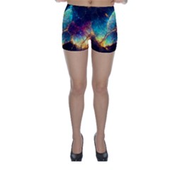 Abstract Galactic Wallpaper Skinny Shorts