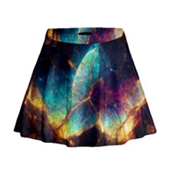 Abstract Galactic Wallpaper Mini Flare Skirt by Ravend