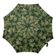 Green Leaves Camouflage Hook Handle Umbrellas (small)