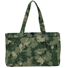 Green Leaves Camouflage Canvas Work Bag