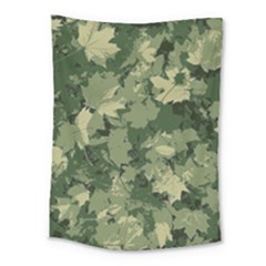 Green Leaves Camouflage Medium Tapestry