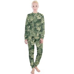 Green Leaves Camouflage Women s Lounge Set