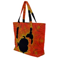 Fractal Mandelbrot Set Pattern Art Zip Up Canvas Bag