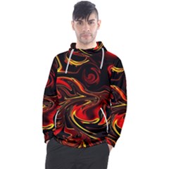 Modern Art Design Fantasy Surreal Orange Men s Pullover Hoodie