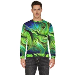 Fractal Art Pattern Abstract Men s Fleece Sweatshirt by Ravend