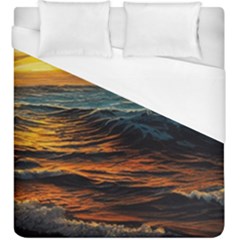 Ocean Sunset Sea Ocean Sunset Duvet Cover (king Size)