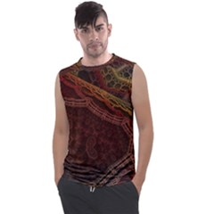 Fractal Pattern Geometric Pattern Men s Regular Tank Top by Ravend