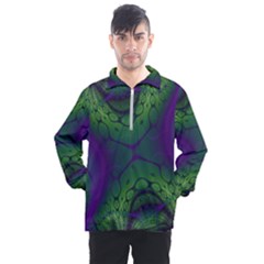 Abstract Art Fractal Men s Half Zip Pullover