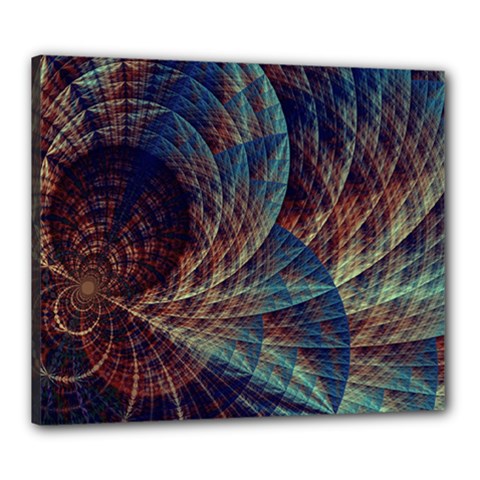 Fractal Abstract- Art Canvas 24  X 20  (stretched)