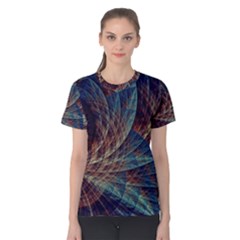 Fractal Abstract- Art Women s Cotton Tee