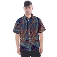 Fractal Abstract- Art Men s Short Sleeve Shirt