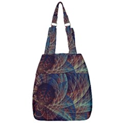 Fractal Abstract- Art Center Zip Backpack