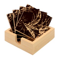 Fractal Abstract- Art Bamboo Coaster Set by Ravend