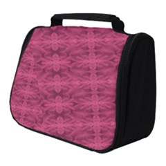 Elegant Pink Floral Geometric Pattern Full Print Travel Pouch (small) by dflcprintsclothing