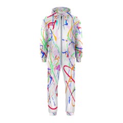 Abstract T- Shirt Abstract Art T- Shirt Hooded Jumpsuit (kids) by maxcute