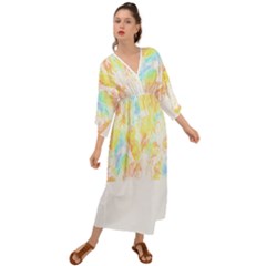 Abstract T- Shirt Abstract Colored Background T- Shirt Grecian Style  Maxi Dress by maxcute