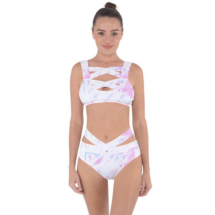 Abstract T- Shirt Abstract Colourful Aesthetic Beautiful Dream Love Romantic Dark Design Vintage But Bandaged Up Bikini Set 