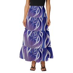 Abstract T- Shirt Abstract Colourful Aesthetic Beautiful Dream Love Romantic Retro Dark Design Vinta Tiered Ruffle Maxi Skirt by maxcute