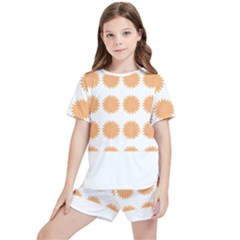 Abstract T- Shirt Cool Abstract Pattern Design8 Kids  Tee And Sports Shorts Set by maxcute