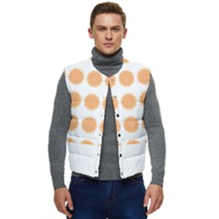 Abstract T- Shirt Cool Abstract Pattern Design8 Men s Short Button Up Puffer Vest	