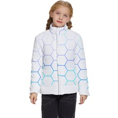 Abstract T- Shirt Honeycomb Pattern 6 Kids  Puffer Bubble Jacket Coat by maxcute