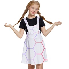 Abstract T- Shirt Honeycomb Pattern 7 Kids  Apron Dress