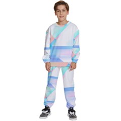 Abstract T- Shirt Minimalistic Abstract Northern Lights T- Shirt Kids  Sweatshirt Set by maxcute