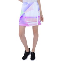 Abstract T- Shirt Purple Minimalistic Abstract Digital Art T- Shirt Tennis Skirt