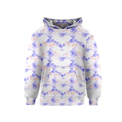 Bat Pattern T- Shirt Bats And Bows Blue Orange T- Shirt Kids  Pullover Hoodie by maxcute