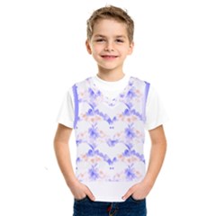 Bat Pattern T- Shirt Bats And Bows Blue Orange T- Shirt Kids  Basketball Tank Top by maxcute