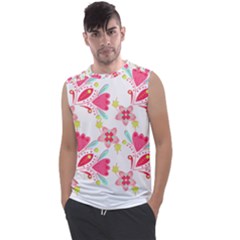 Batik T- Shirt Batik Flower Pattern 7 Men s Regular Tank Top by maxcute