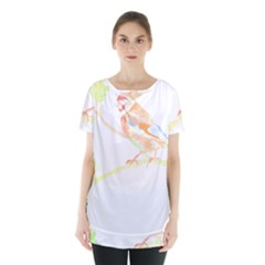 Bird Lover T- Shirtbird T- Shirt (12) Skirt Hem Sports Top by maxcute