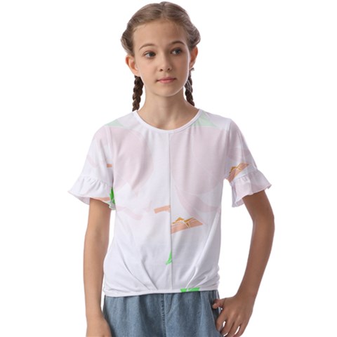 Bird Lover T- Shirtbird T- Shirt (19) Kids  Cuff Sleeve Scrunch Bottom Tee by maxcute
